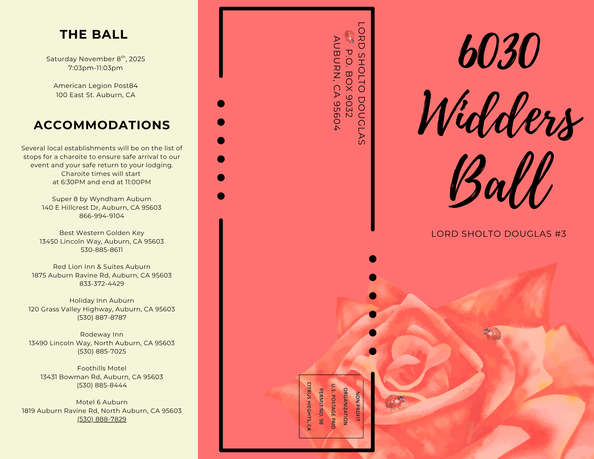 Widders Ball Flyer Page 1